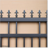 Aluminium Flat Top Pedestrian Gates 1M Wide in Black Colour