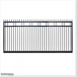 2.7M Wide Aluminium Single Swing Gate in Auckland black Colour.