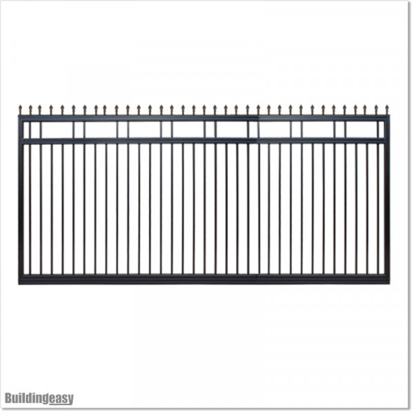 2.7M Wide Aluminium Single Swing Gate in Auckland black Colour.