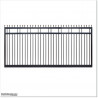2.7M Wide Aluminium Single Swing Gate in Auckland black Colour.