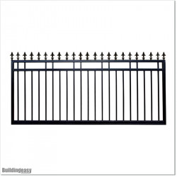 2.7M Wide Aluminium Single Swing Gate in Auckland black Colour.