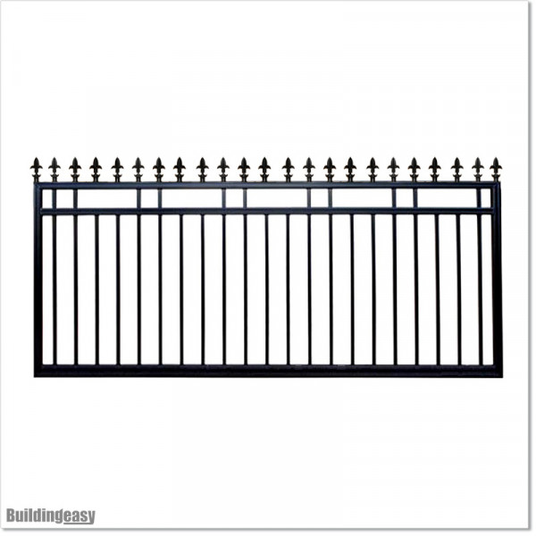 2.7M Wide Aluminium Single Swing Gate in Auckland black Colour.