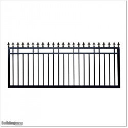 2.7M Wide Aluminium Single Swing Gate in Auckland black Colour.