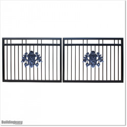 Forged aluminium decoration in shape of soccer logo design