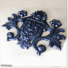 Forged aluminium decoration in shape of soccer logo design