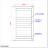 Aluminium Louver Pedestrian Gate 1M wide in Matte Black With Parts 1.8M high