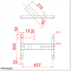 This bracket can be used to mount our 150W solar panels.