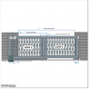 Telescopic gate kit for 8M gate