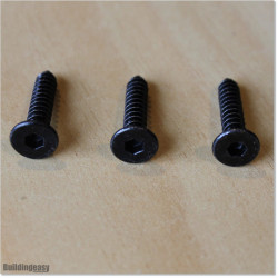 Countersunk Stainless Steel screws are powder coated in black colour. Size M6 X 30mm