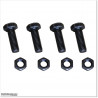 Stainless Steel and Blackened Bolts and Nuts M8 X 25mm