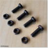 Stainless Steel and Blackened Bolts and Nuts M8 X 25mm