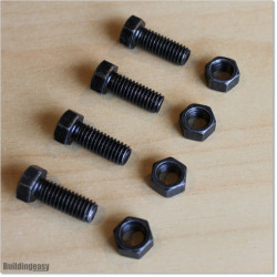 Stainless Steel and Blackened Bolts and Nuts M8 X 25mm