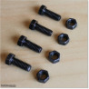 Stainless Steel and Blackened Bolts and Nuts M8 X 25mm