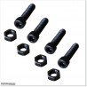 Stainless Steel and Blackened Countersunk Bolt and Nut M8 X 30mm