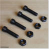 Stainless Steel and Blackened Countersunk Bolt and Nut M8 X 30mm