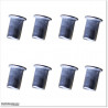 Large Flange Head M10 Aluminium Rivet Nut 16 pieces