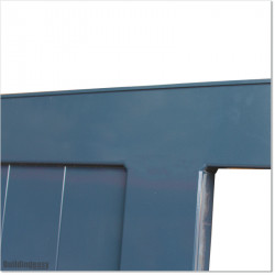 Gate is 3.8M wide and gate height is 1.8M. Gate fits 3.5M post gap