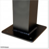 Steel Post with Base 100 X 100 and 3.2mm wall thickness. Colour is Matte Black