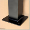 Steel Post with Base 100 X 100 and 3.2mm wall thickness. Colour is Matte Black