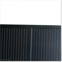 Gate is 3.8M wide and gate height is 1.8M. Gate fits 3.5M post gap