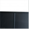 Gate is 3.8M wide and gate height is 1.8M. Gate fits 3.5M post gap