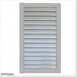 Aluminium Louver Pedestrian Gate 1M wide in Silver Pearl With Parts 1.8M high