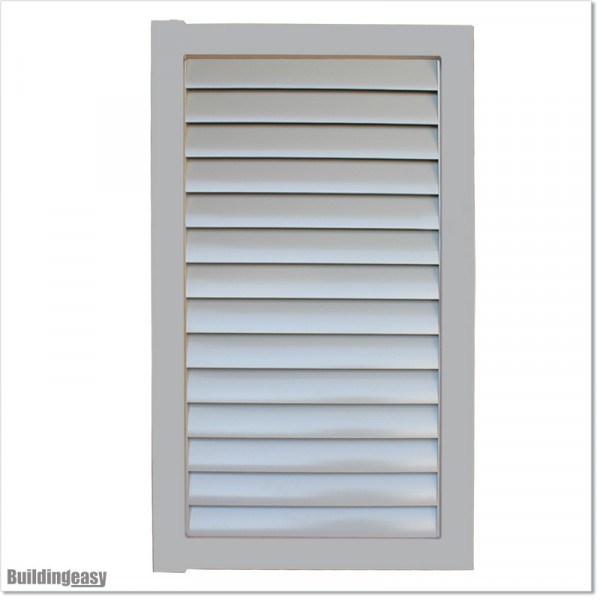 Aluminium Louver Pedestrian Gate 1M wide in Silver Pearl With Parts 1.8M high