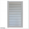 Aluminium Louver Pedestrian Gate 1M wide in Silver Pearl With Parts 1.8M high