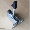 Self-locking and adjustable swing gate stopper. Use it when the gate is at open position
