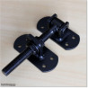 Little gap between the gate and post is possible with this hinge. Distance between post and frame of the gate is 5 to 100mm