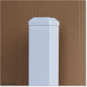 Post is powder coated in White colour. Post is 2.0M long. Post base is 200 X 200 and 10mm thick