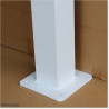 Post is powder coated in White colour. Post is 2.0M long. Post base is 200 X 200 and 10mm thick