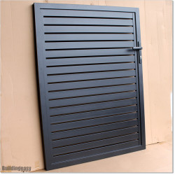 Gate is 1100mm wide (excluding hinge width) and height is 1215mm. Gate comes with Lock
