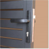 Gate is 1100mm wide (excluding hinge width) and height is 1215mm. Gate comes with Lock