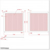 Aluminium Tongue and Groove Gate. Gate is 3.0M wide and gate height is 1.75M.