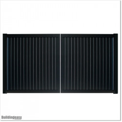 Aluminium Tongue and Groove Gate. Gate is 3.0M wide and gate height is 1.75M.