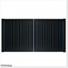 Aluminium Tongue and Groove Gate. Gate is 3.0M wide and gate height is 1.75M.