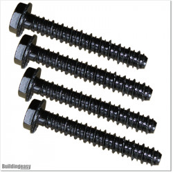 Galvanized and blackened concrete bolts M10 X 100mm