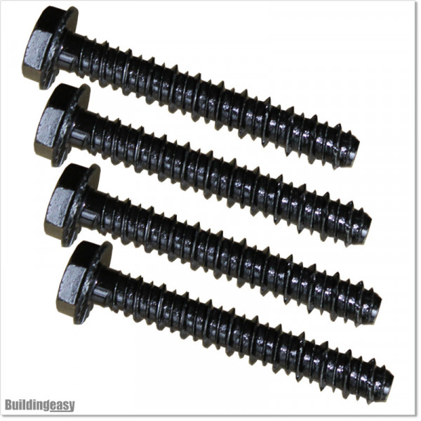 Galvanized and blackened concrete bolts M10 X 100mm