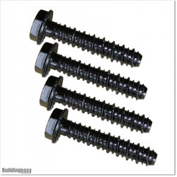 Galvanized and blackened concrete bolts M10 X 60mm