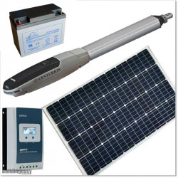 150W / 100AHr Solar Operated single swing gate opener for medium duty applications