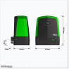 D5-Evo SMART is a domestic operator designed to open and close sliding gates weighing up to 500kg