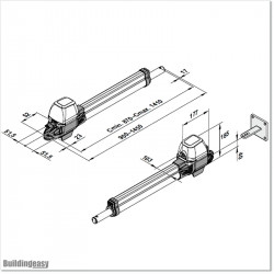 SSommer Twist ML Gate opener made in Germany. Swing gate opener for gates width up to 2.5M maximum 200Kg