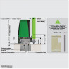 Heavy duty Centurion D10 Smart solar powered sliding gate opener