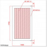 Pedestrian Tongue & Groove gate is 1.0M wide and gate height is 1.75M. Gate comes with a Lock