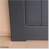 Pedestrian Tongue & Groove gate is 1.0M wide and gate height is 1.75M. Gate comes with a Lock