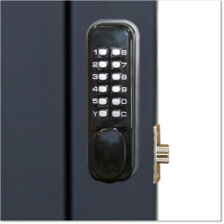 Pedestrian Tongue & Groove gate is 1.0M wide and gate height is 1.75M. Gate comes with a Lock