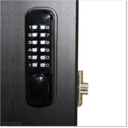 Pedestrian Tongue & Groove gate is 1.0M wide and gate height is 1.75M. Gate comes with a Lock