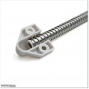 Flexible ducting with mounting flange ends
