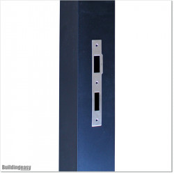 Aluminum Post 100 X 100 and 4.0mm wall thickness with holes made for Lock 1